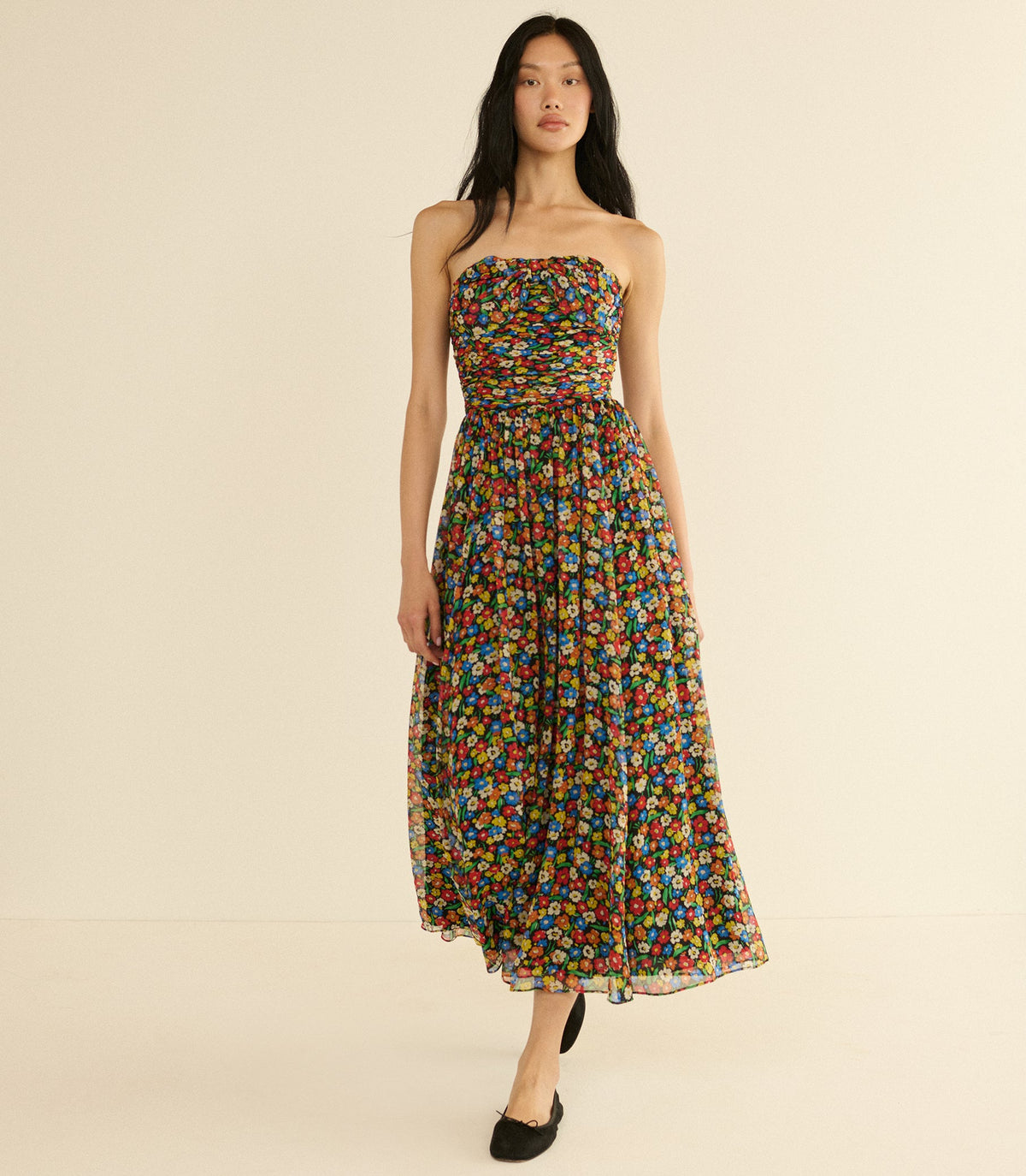 Marguerite Dress in Begonia Blossom - view 3