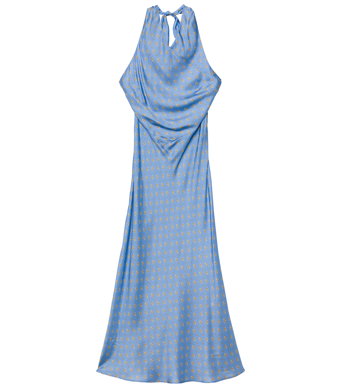 Noemie Dress in Periwinkle Cadiz Foulard - view 7