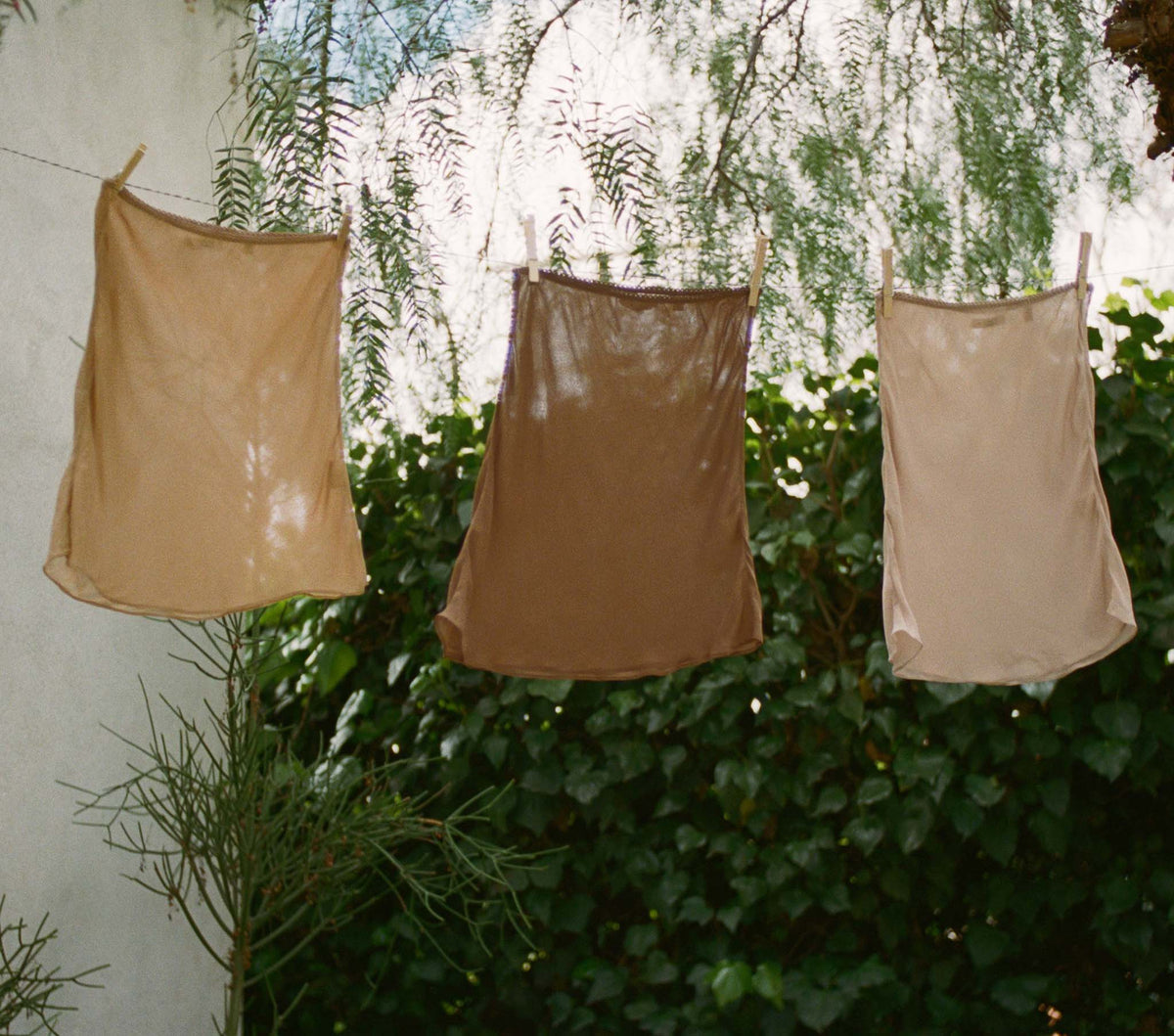 Mini Skirt Slip in Carob - view 1
