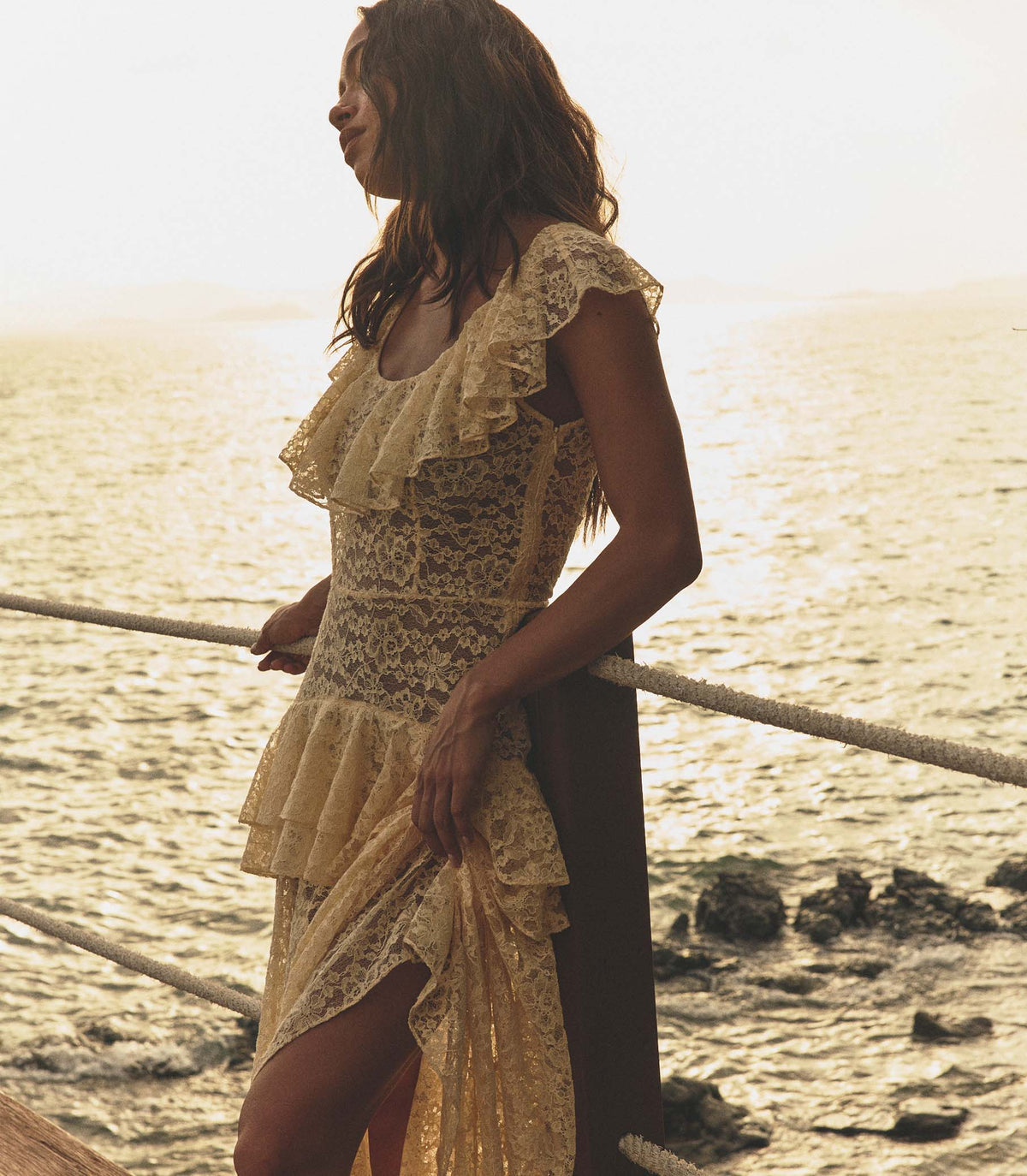 Costine Dress in Vanilla - view 4