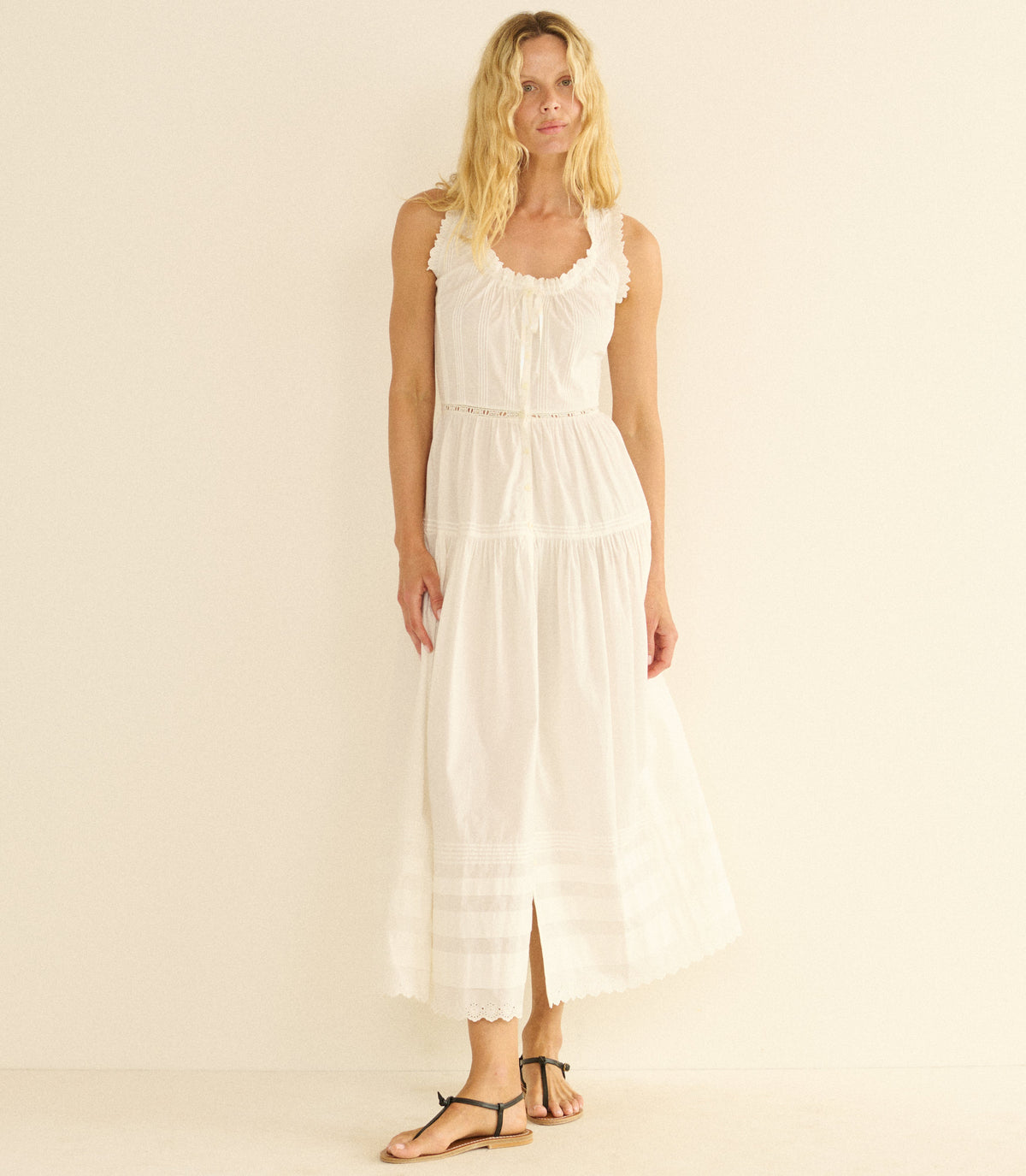 Hortense Dress in Salt - view 2