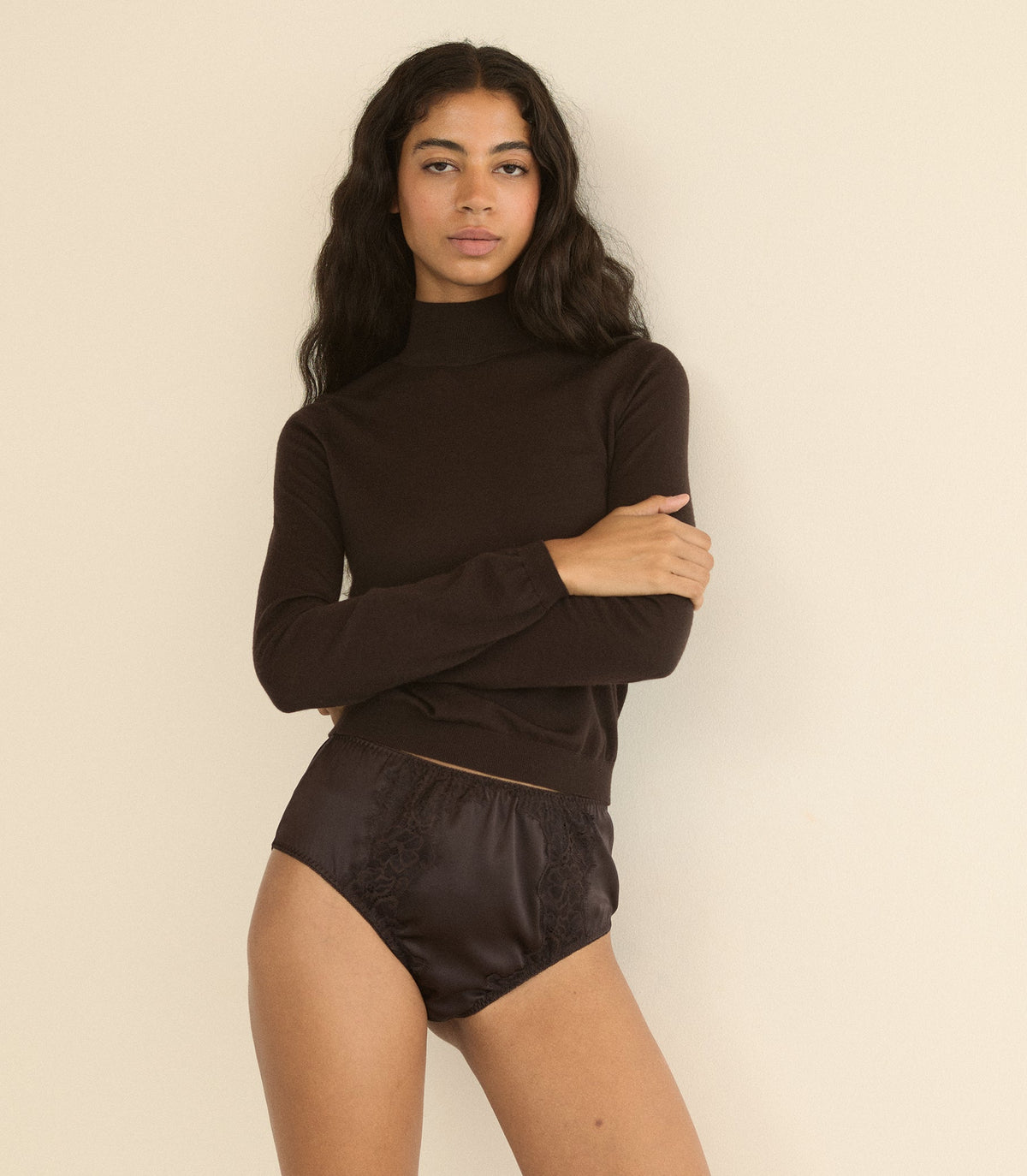 Loni Lace Skirt Set in Equestrian Brown - view 6