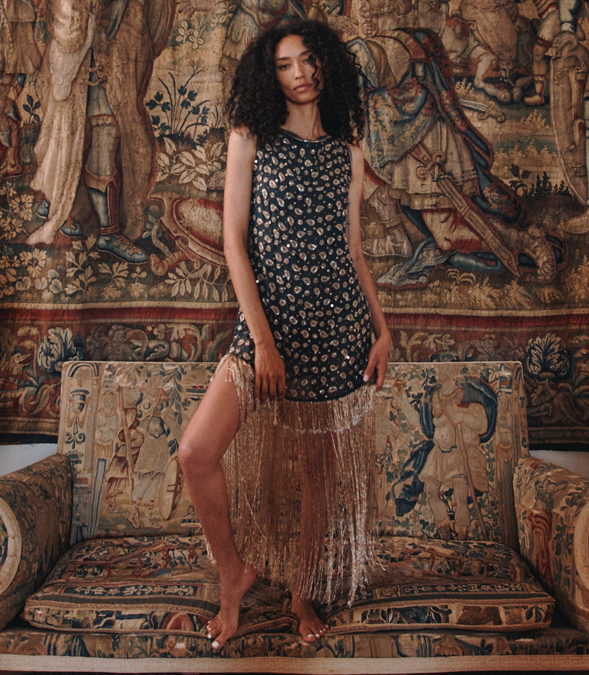Luminaire Dress in Cours la Reine Paisley - view 2