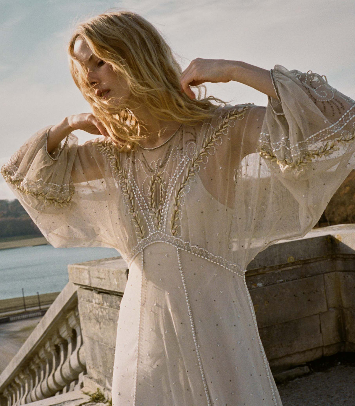 Oliana Anniversary Dress in Jardin D'amboise - view 2