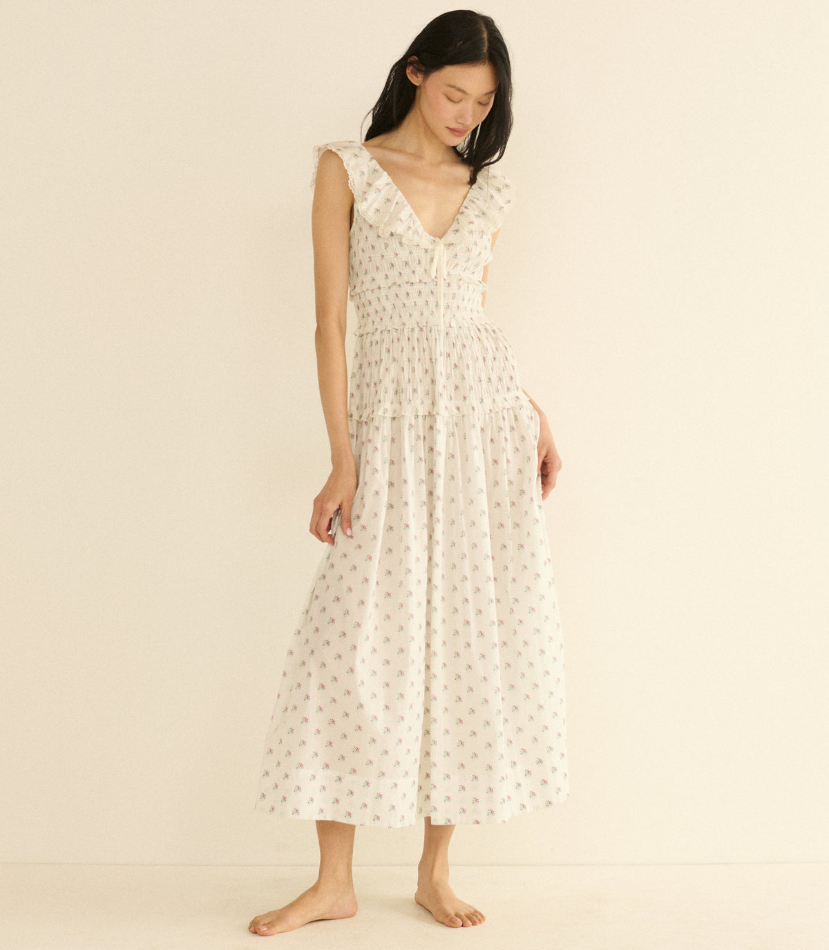 Sorina Dress in Petit Posy Calico - view 2