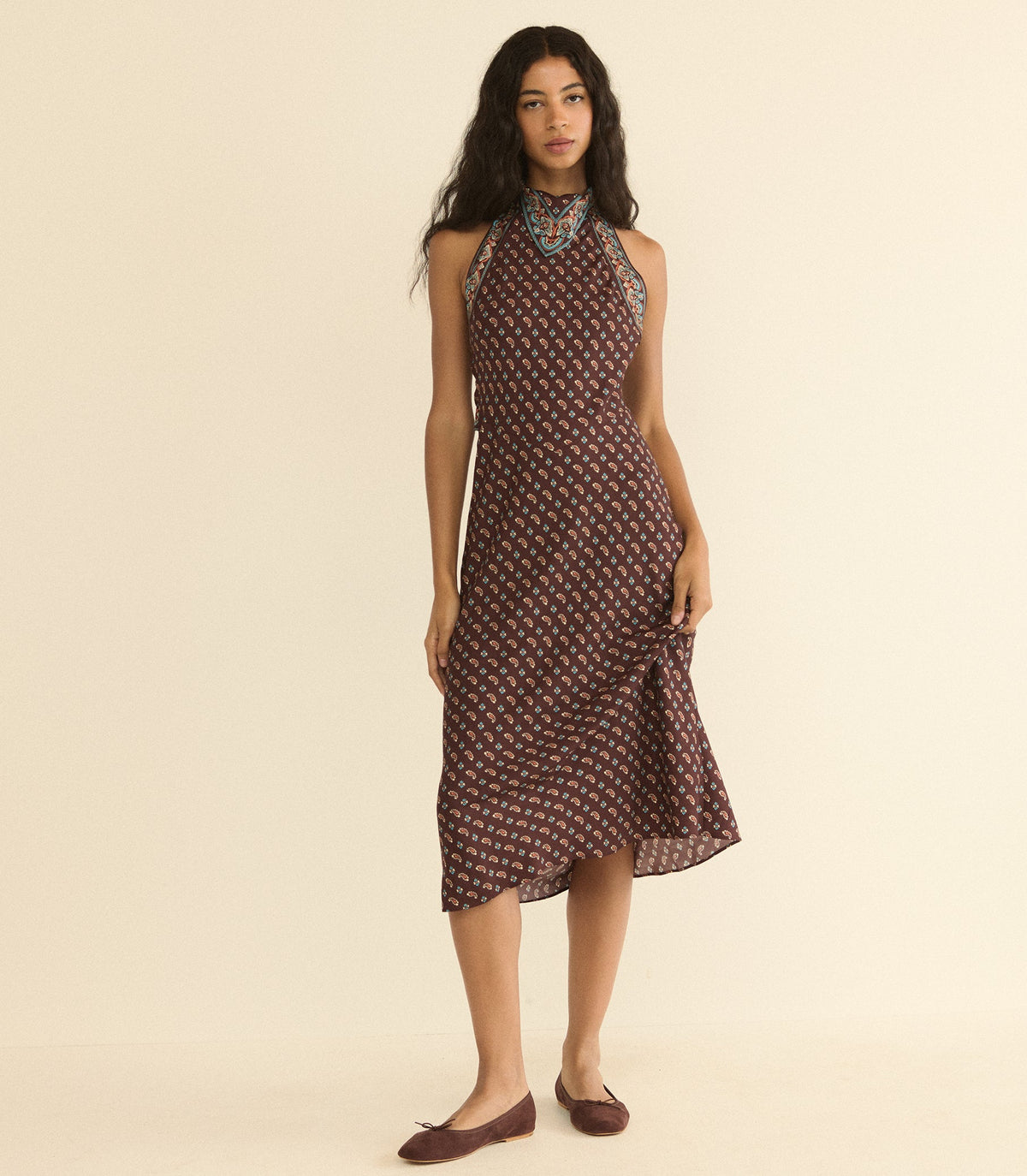 Zilda Dress in Deauville Paisley - view 2